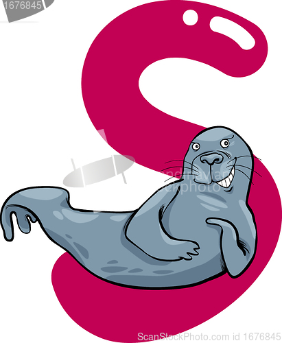 Image of S for seal