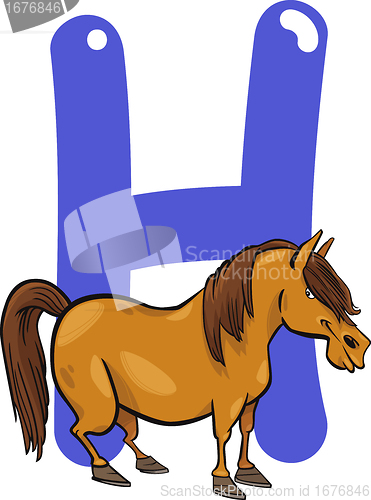 Image of H for horse