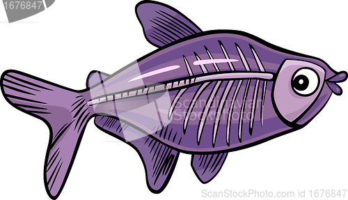 Image of cartoon x-ray fish