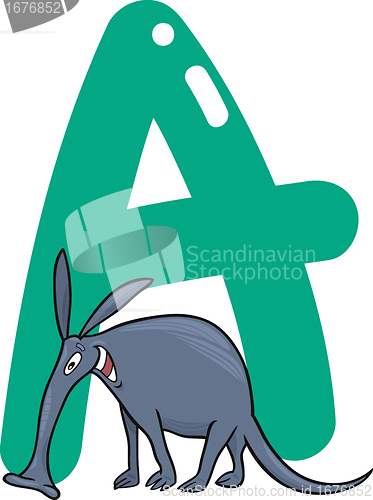 Image of A for aardvark