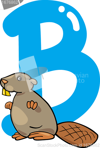 Image of B for beaver