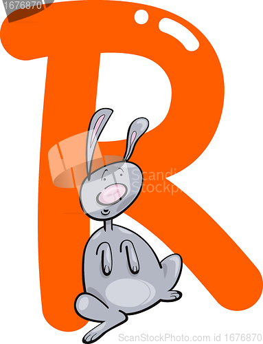 Image of R for rabbit