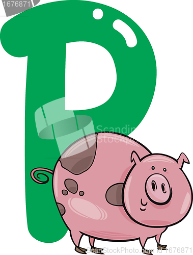 Image of P for pig