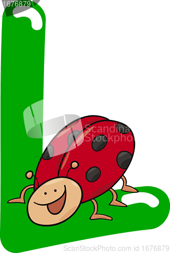 Image of L for ladybug