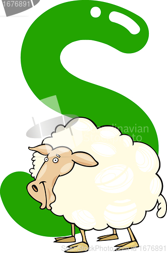 Image of S for sheep