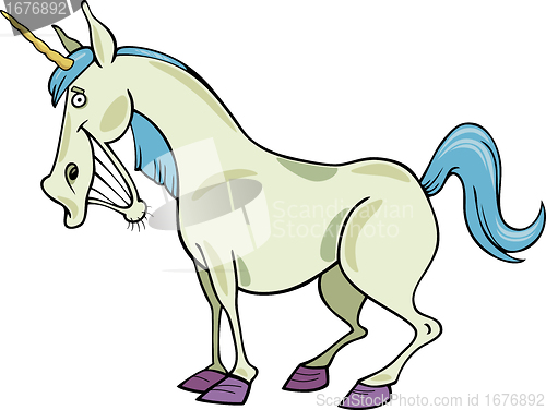 Image of cartoon unicorn