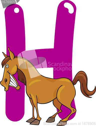 Image of H for horse