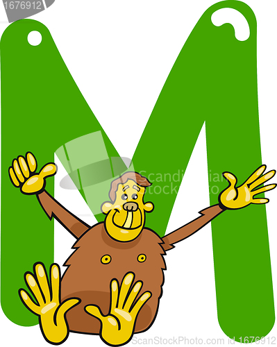 Image of M for monkey