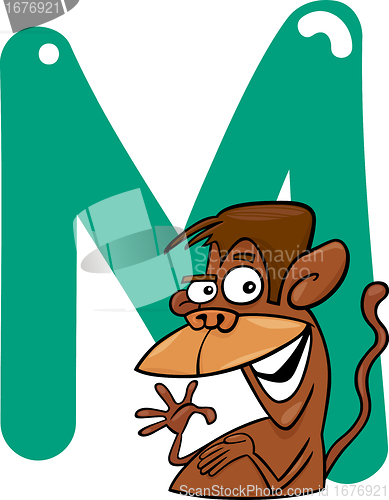 Image of M for monkey