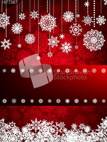 Image of Beige christmas with snowflake. EPS 8
