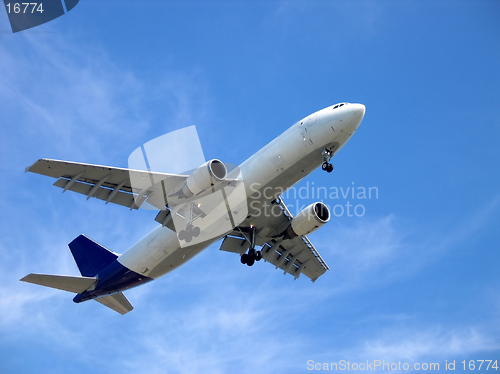 Image of airplane landing