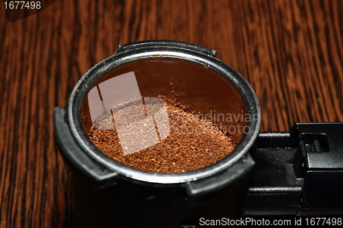 Image of preparing coffee