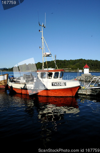 Image of Fishingboat by Langesund harbour