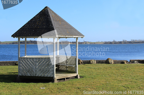 Image of Gazebo by the coast.