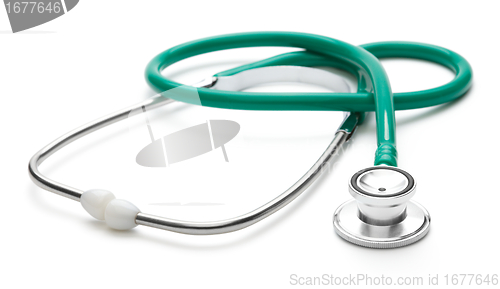 Image of Green stethoscope