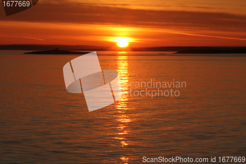 Image of Sunrise at the sea.