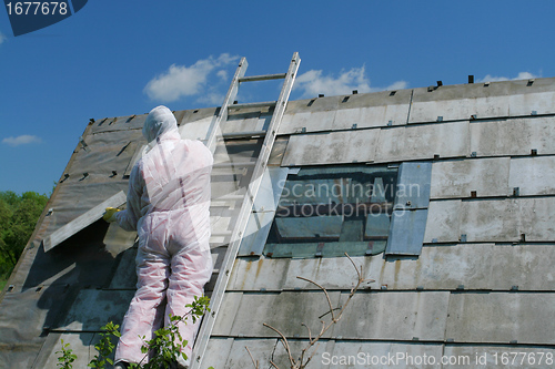 Image of Asbestos removal worker