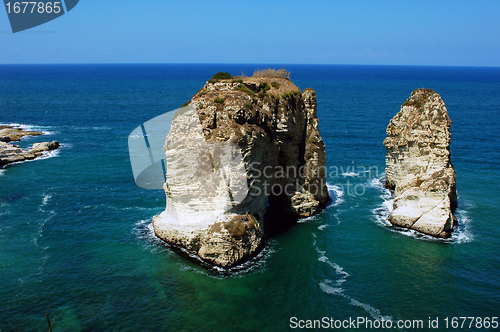 Image of Pigeon Rocks,Beirut Lebanon