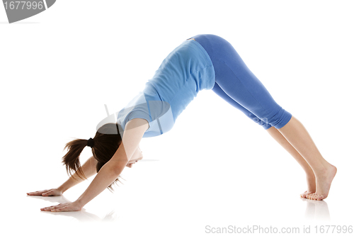 Image of Image of a girl practicing yoga 