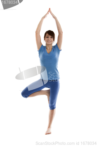 Image of Image of a girl practicing yoga