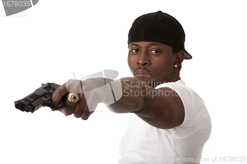 Image of Young thug with a gun