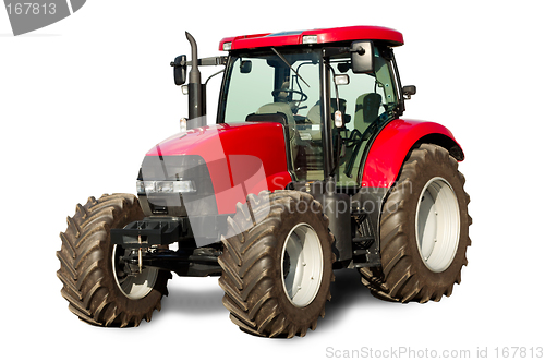 Image of New red tractor