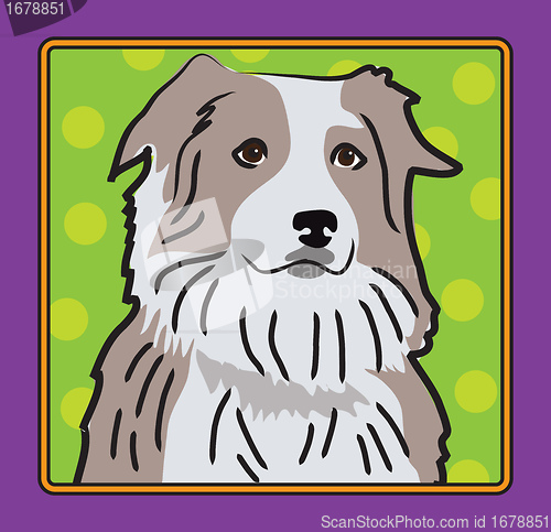 Image of Australian Shepherd Cartoon