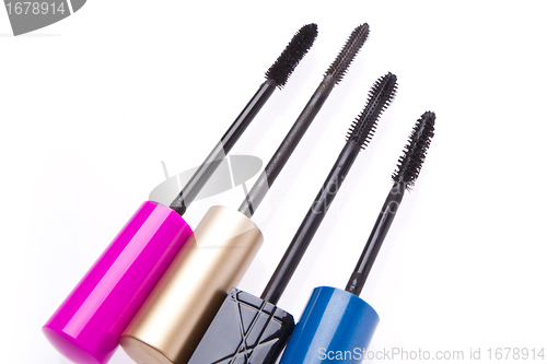 Image of mascara set isolated