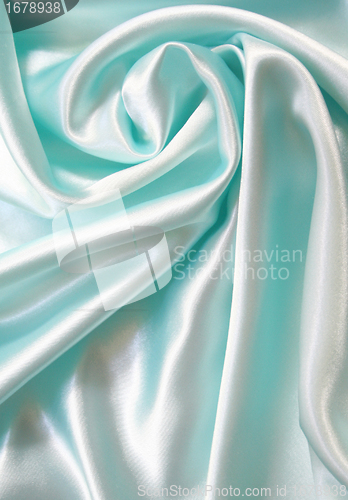 Image of Smooth elegant blue silk 