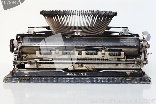 Image of ancient portable typewriter 