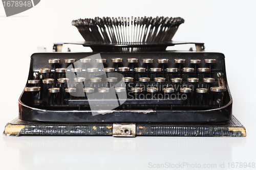 Image of ancient portable typewriter