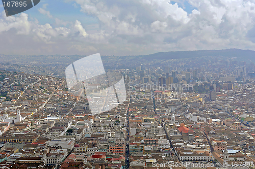 Image of ecuador. view on quito city