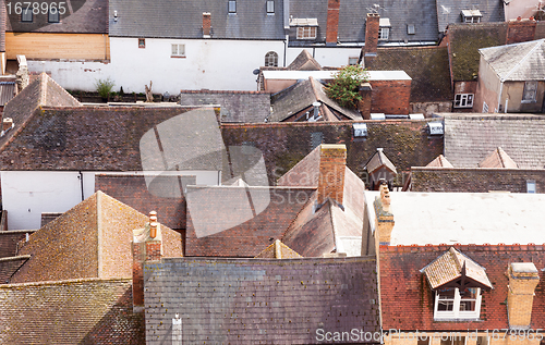 Image of Roofs of old houses in Ludlow Shropshire