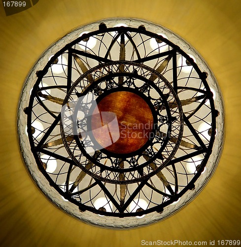 Image of Ornate chandelier in the Moscow theater