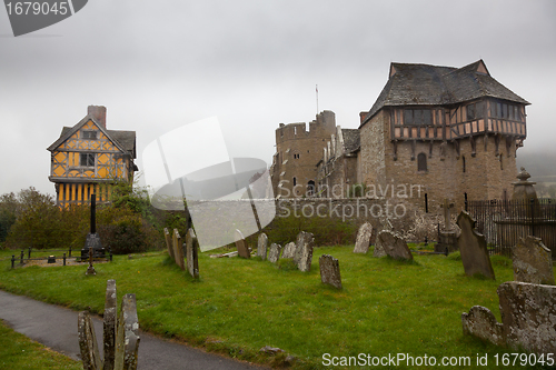 Image of Graveyard by Stokesay castle in Shropshire