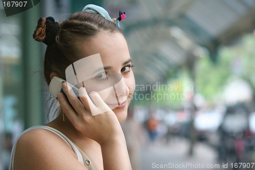 Image of Girl with a phone