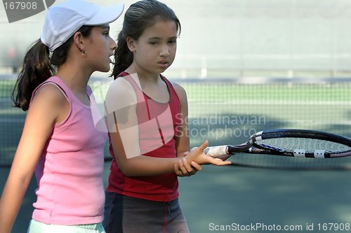 Image of Tennis practice