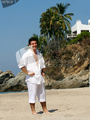 Image of Businessman on vacation