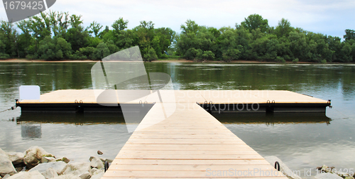 Image of Old pier in the lake