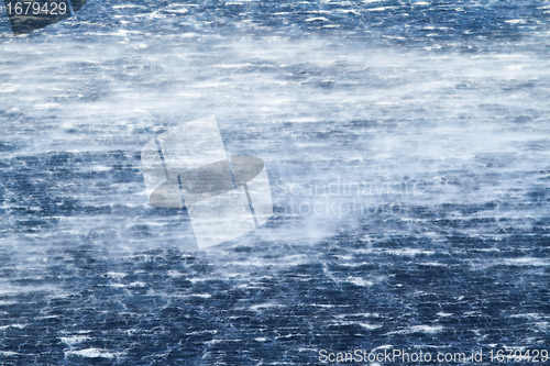 Image of raging sea with furious waves