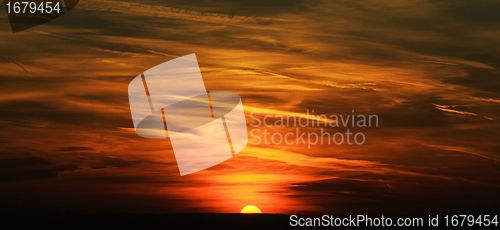 Image of red sunset