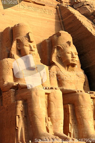 Image of Ramses II statues at Abu Simbel,Egypt