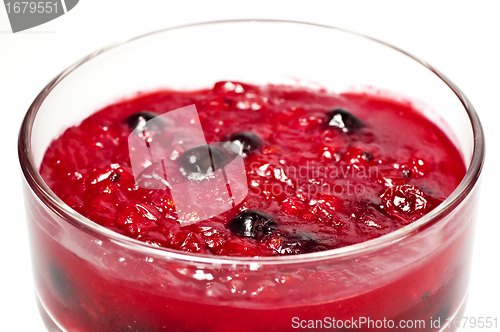 Image of red fruit jelly