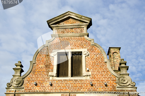 Image of background of grunge vintage architecture building 
