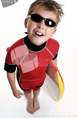 Image of Child ready for the surf