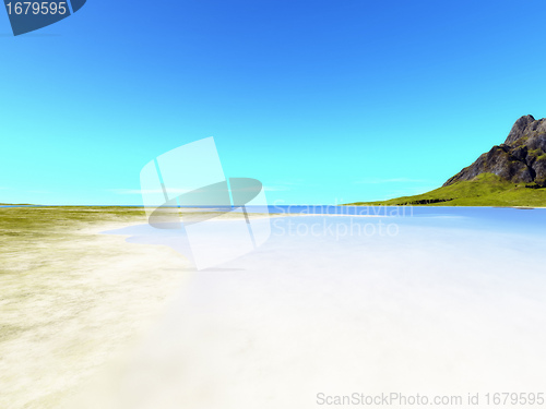 Image of beach scenery background