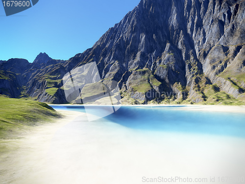Image of beach scenery background