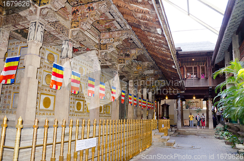 Image of the inner space of the temple, Kandy, Sri Lanka, December 8, 201