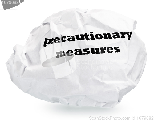 Image of precautionary measures