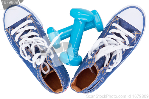 Image of gumshoes, tennis shoes